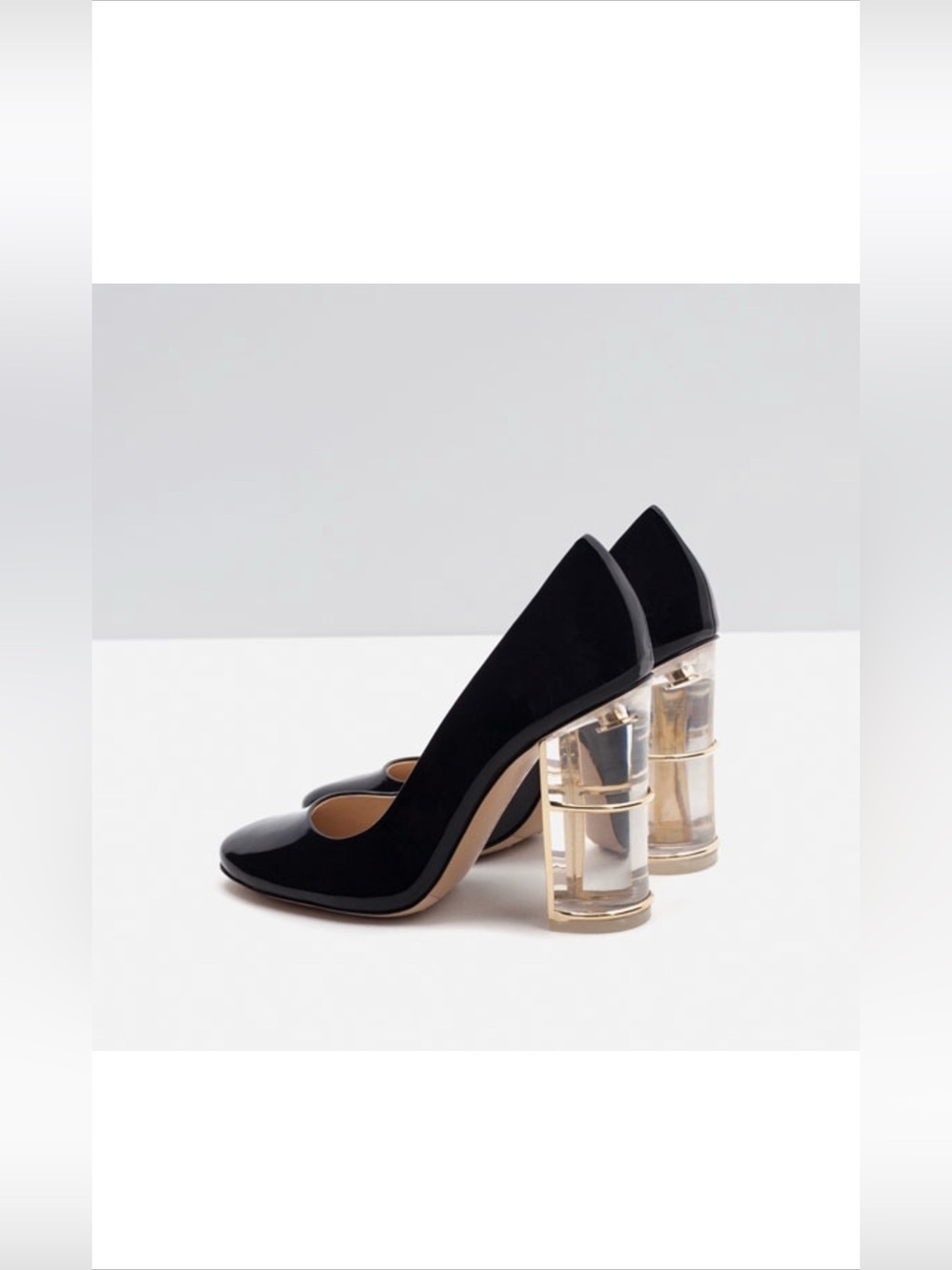 Black Block Heel Pumps